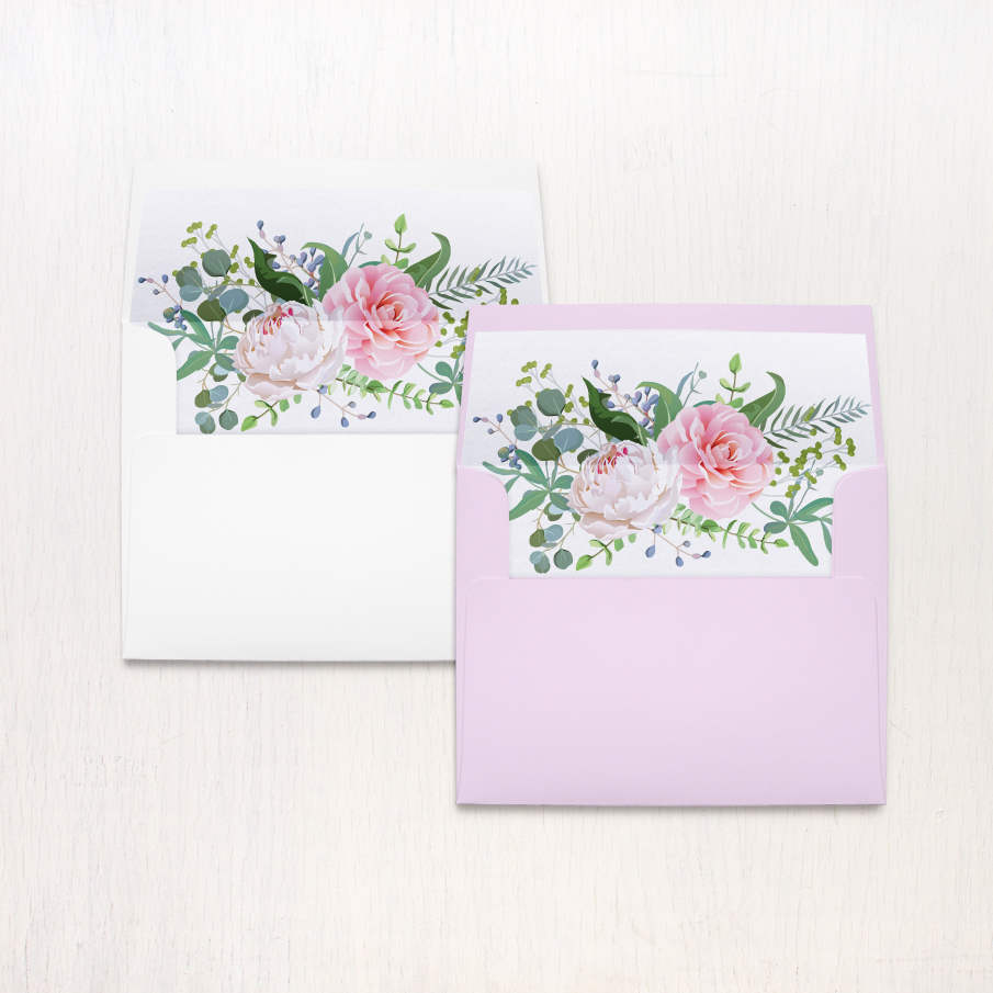 Dusty Blue Floral Thank You Cards
