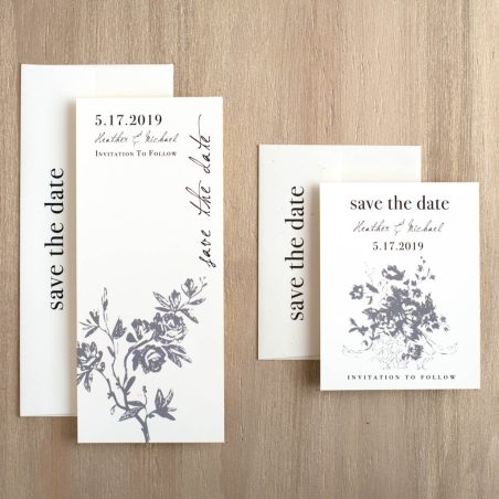 All White Save the Dates