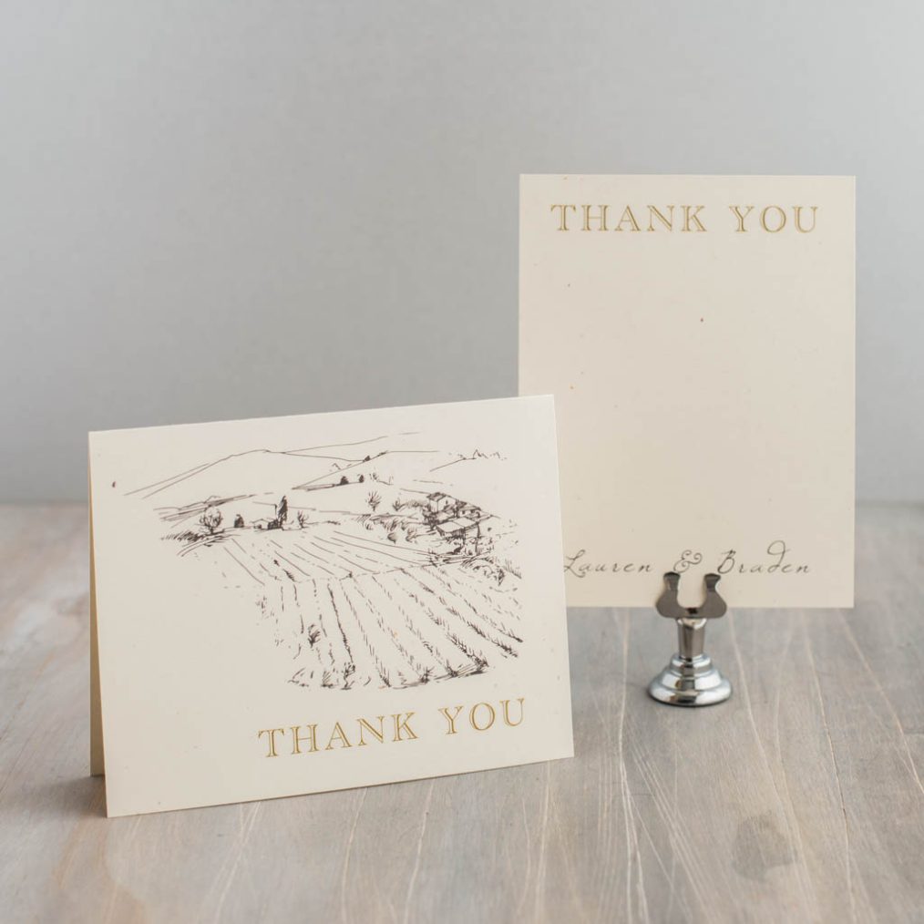 Farm Chic Thank You Cards