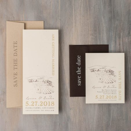 Farm Chic Save the Dates