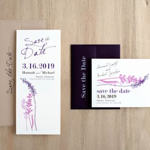 Lavender in Love Save the Dates