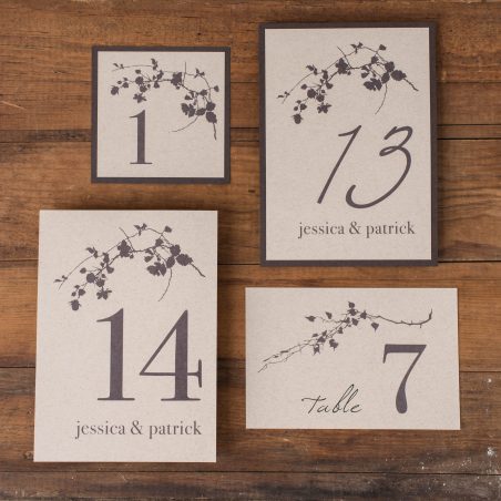 Ivory Romance Flat Table Numbers