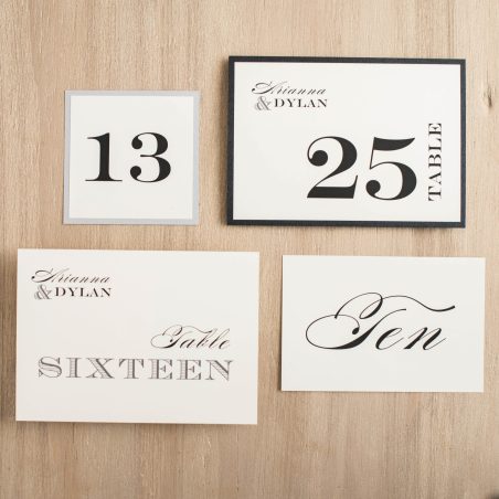 Classic Elegance Flat Table Numbers
