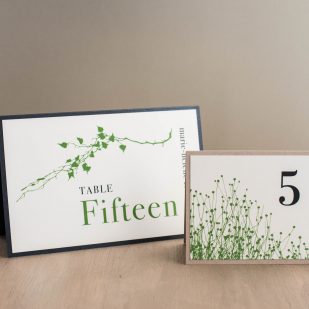 Modern Garden Tented Table Numbers