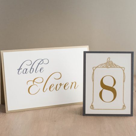 Antique Glitter Tented Table Numbers
