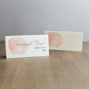 Beach Romance Place and Escort Cards