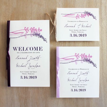 Lavender in Love Ceremony Booklet