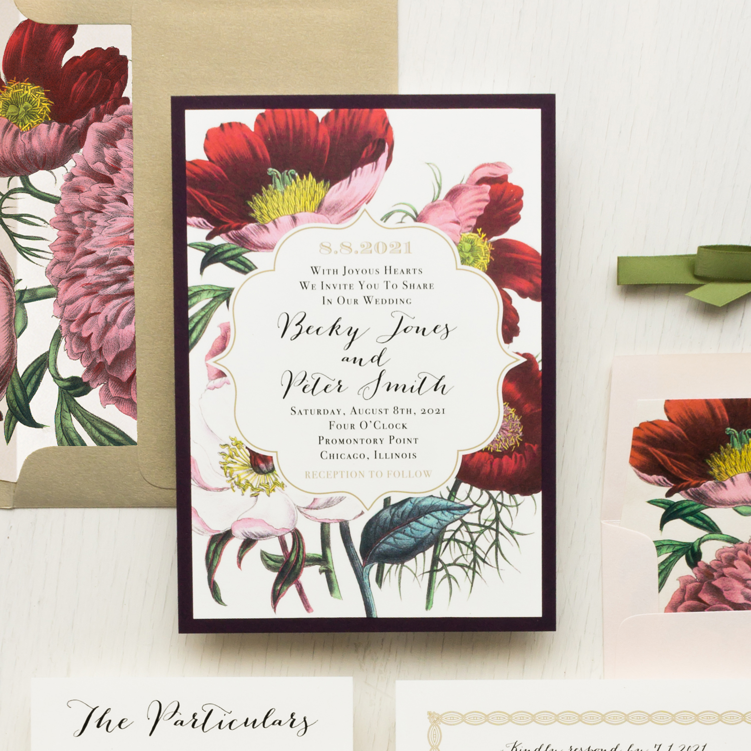 Brushed Floral Letter Papers | Fine Stationery