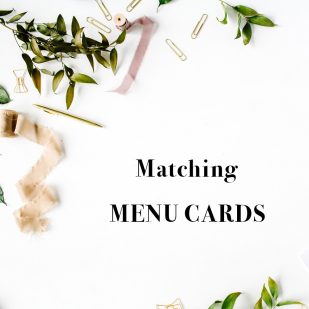Corresponding Flat Menu Cards