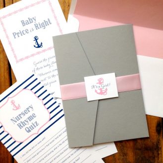 Nautical Bliss Baby Shower Invites & Stationery by Beacon Lane
