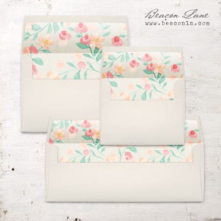 Peach Blossoms Envelope Liner