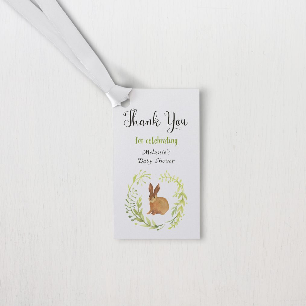 rabbit baby shower invitations