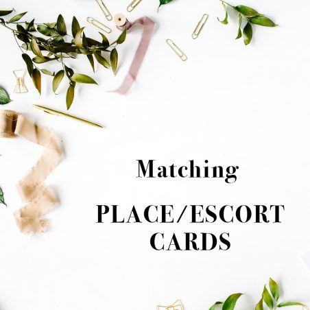 Corresponding Place & Escort Cards