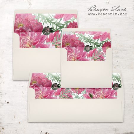Tropical Blush Envelope Liners