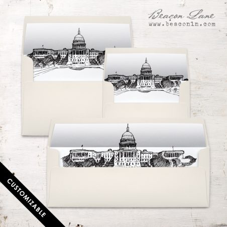 Washington DC Envelope Liner