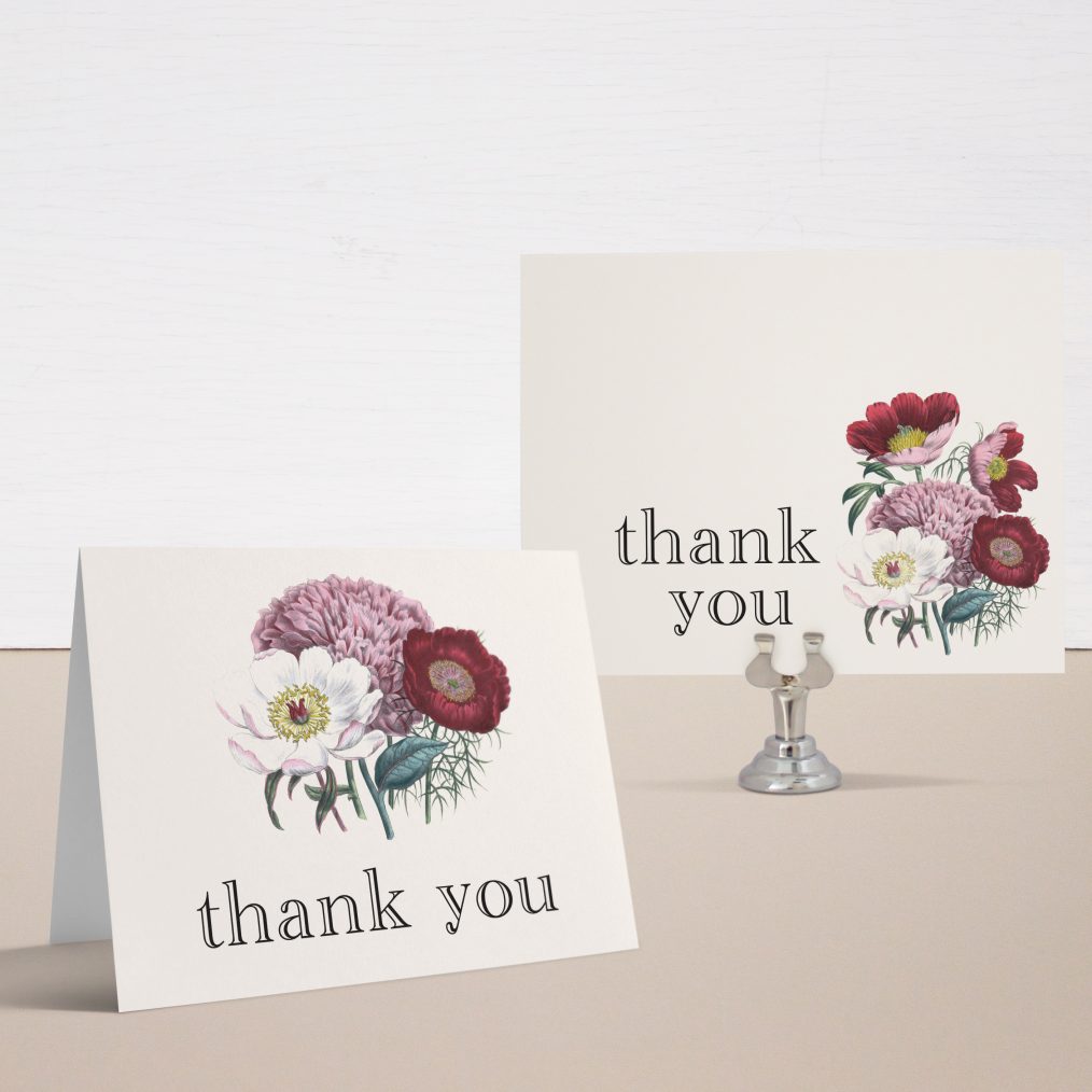 Floral Boho Bridal Shower Thank You Cards