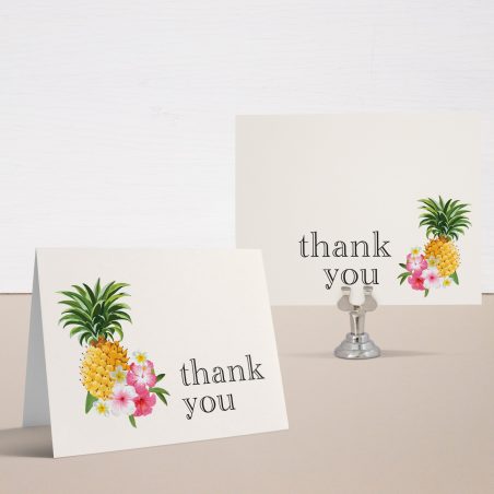 Pineapple Party Bridal Shower Thank You Cards