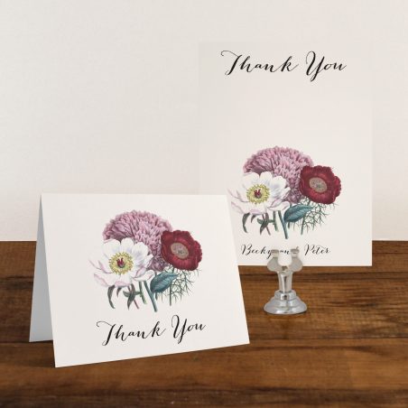 Floral Boho Thank You Cards