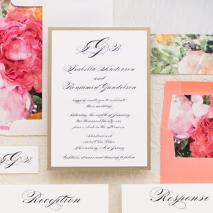 Pink Petals Wedding Invitations