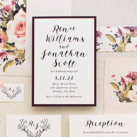 Soft Roses Wedding Invitations