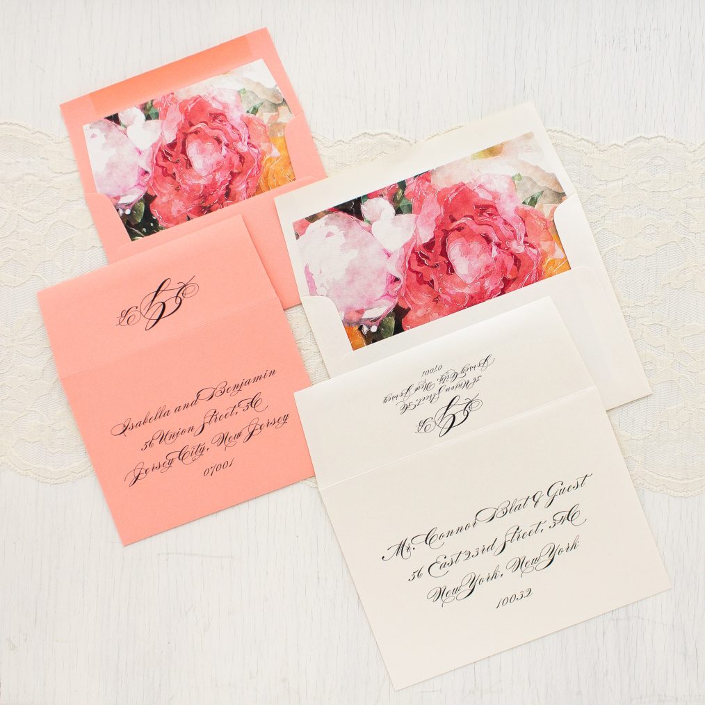 Pink Petals Wedding Invitation