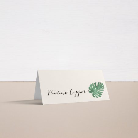 Tropical Green Place and Escort Cards