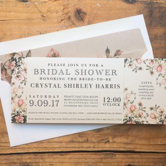 Garden Roses Custom Bridal Shower Invitation by Beacon Lane
