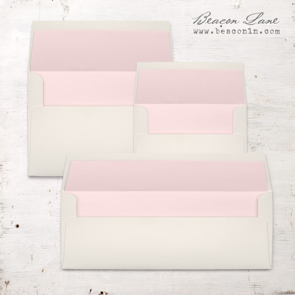 Baby Pink Solid Envelope Liners