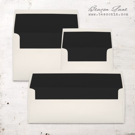 Black Solid Envelope Liners