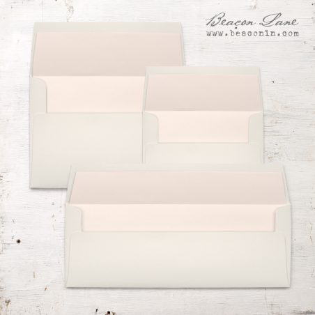 Blush Peach Solid Envelope Liners