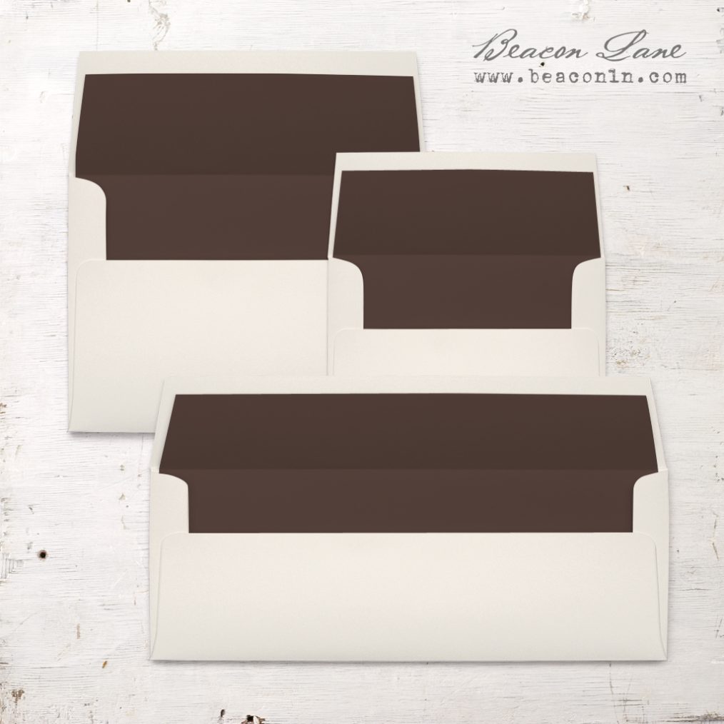 Brown Solid Envelope Liners