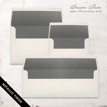 Gray Metallic Envelope Liner