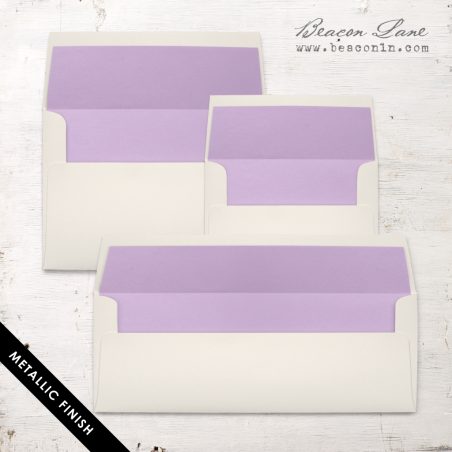 Lavender Metallic Envelope Liner