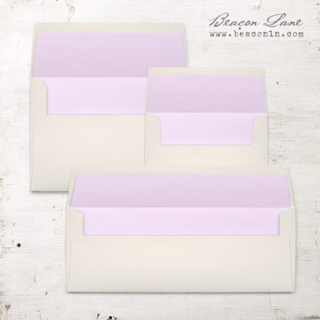 Lilac Solid Envelope Liners