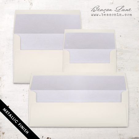 Pale Lilac Metallic Envelope Liners