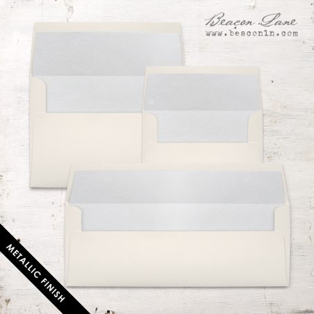 Silver Metallic Envelope Liners