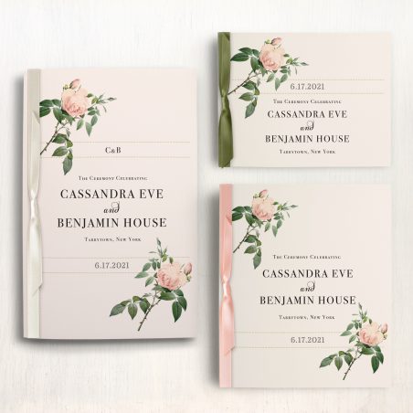 Ivory & Blush Ceremony Booklets
