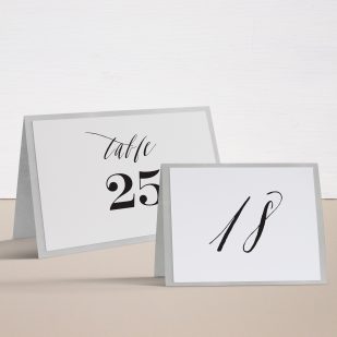 Modern Calligraphy Tented Table Numbers