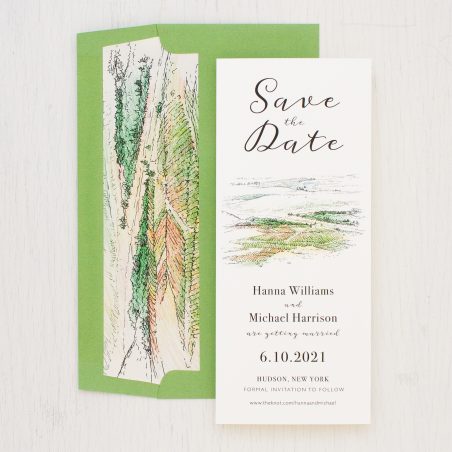 Winery Landscape Save the Dates