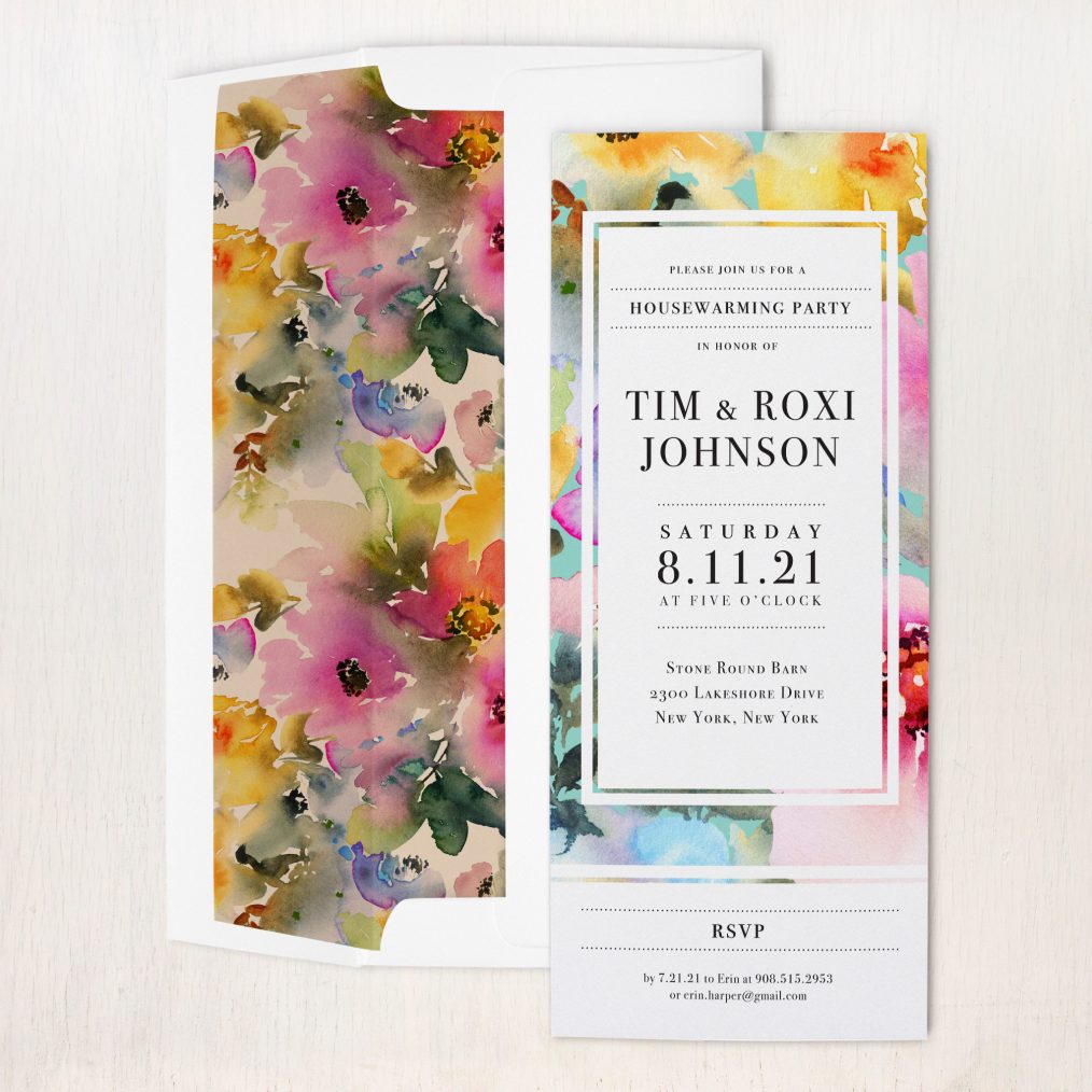 Abstract Watercolor #1 Party Invitations