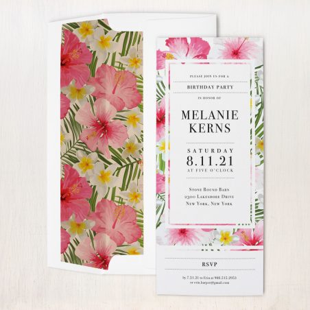 Bright Tropical Party Invitations