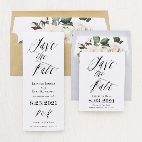 Modern Calligraphy Save the Dates