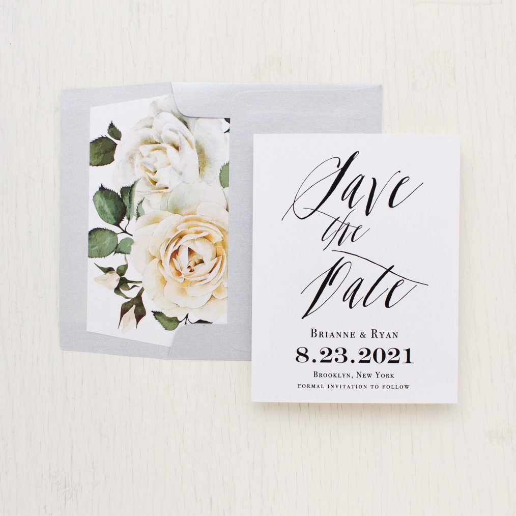 Modern Calligraphy Save the Dates