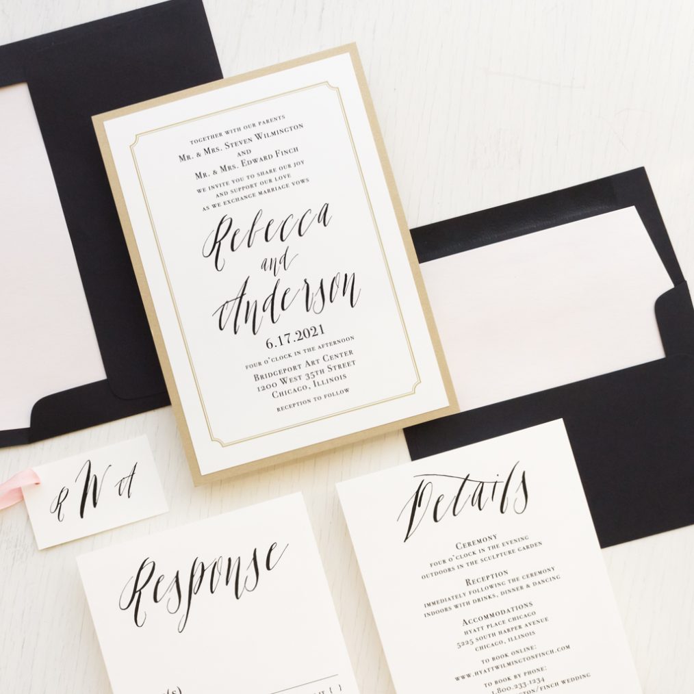 Elegant Type Wedding Invitations