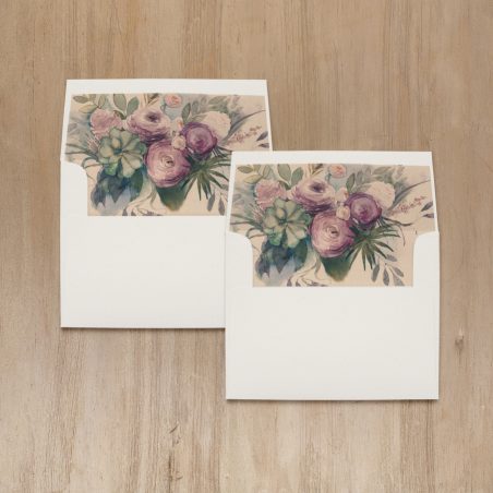 Watercolor Rose Thank You Cards