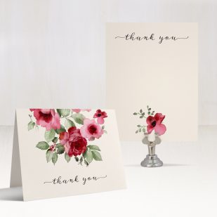 Cranberry Crush Thank You Cards