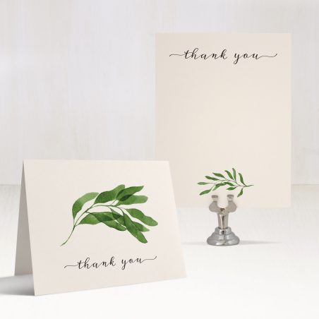 Eucalyptus Green Thank You Cards