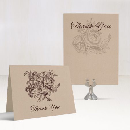 Rustic Floral Thank You Cards