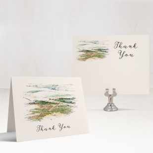Winery Landscape Thank You Cards