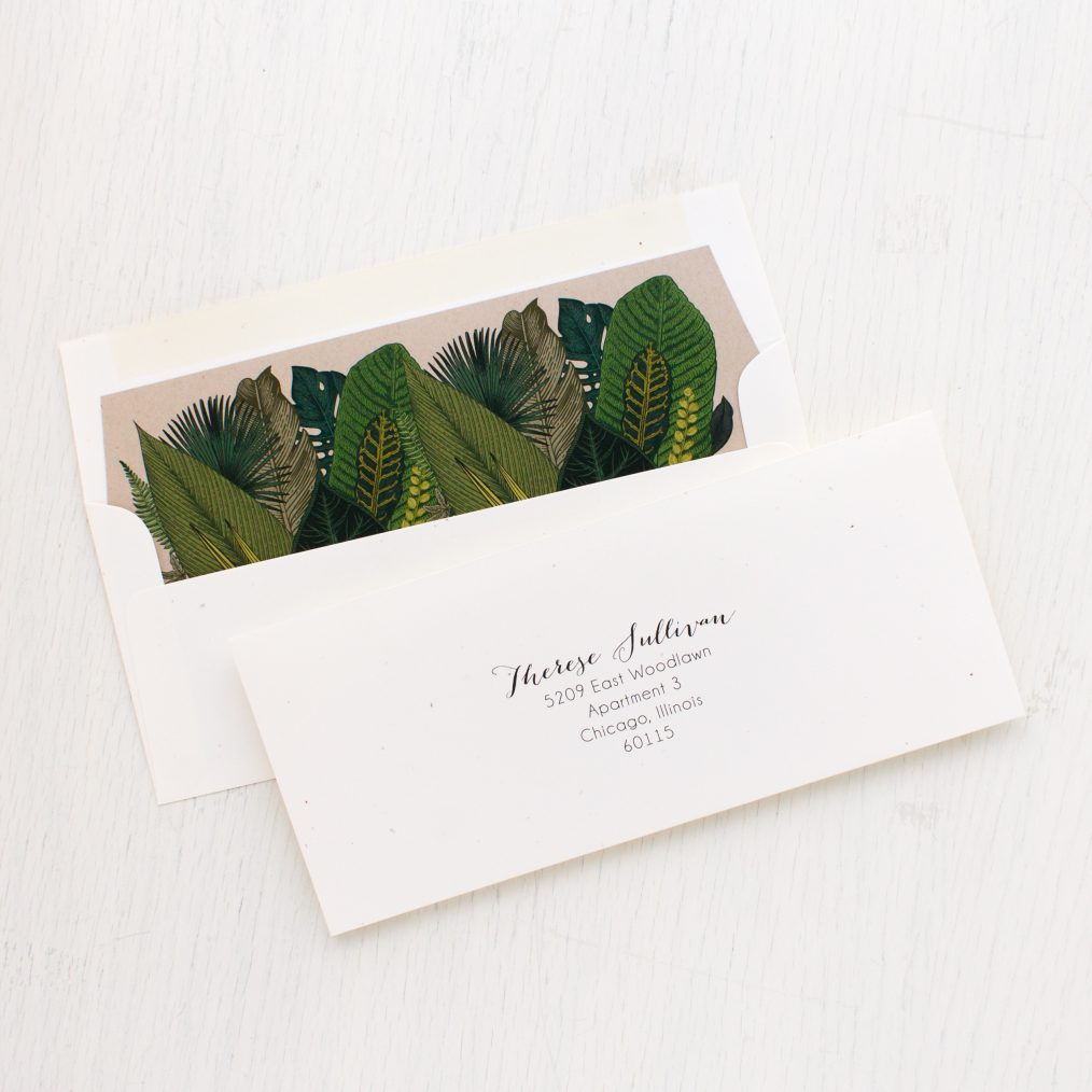 Green Leaf Bridal Shower Invitations